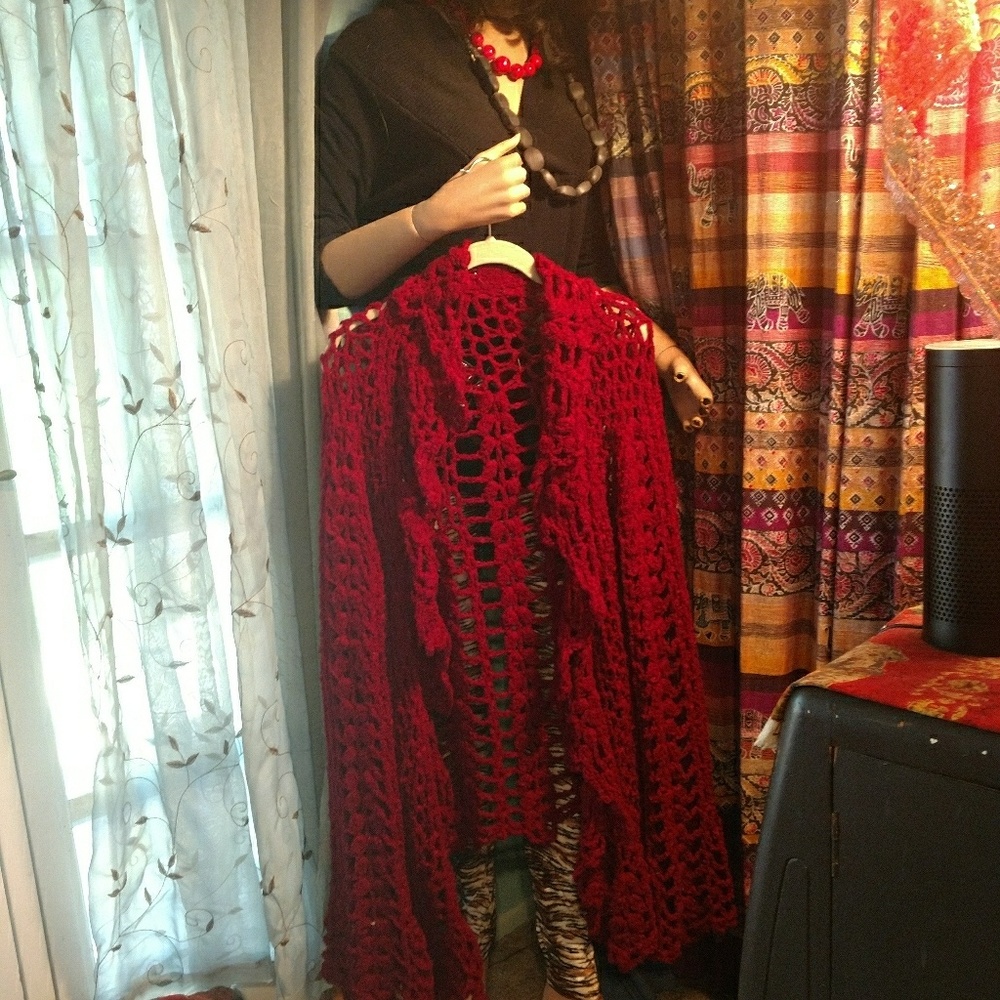 Retro Over Sweater..Maroon